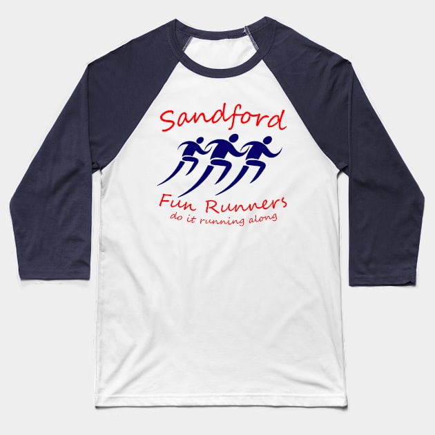 Sandford Fun Runners Baseball T-Shirt by Meta Cortex